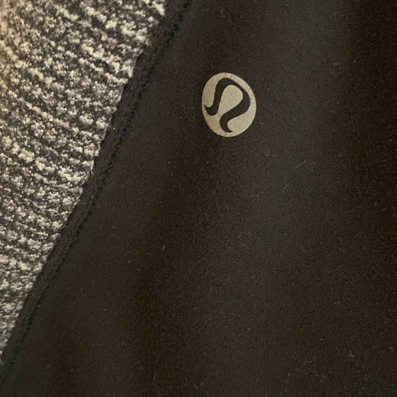 LULULEMON BLACK grey pocket JOGGER PANTS WITH SIDE STRIPE tie waist size  6 - Picture 8 of 12